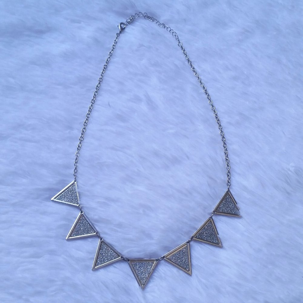 Sparkly Silvertone Necklace